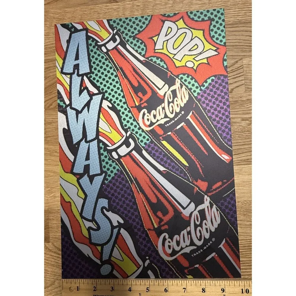Coca-Cola Pop Art Aluminum Sign 15"x 10" Retro Wall Decor - Picture 4 of 4